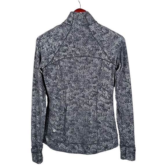 LULULEMON Outrun the Elements 1/2 Zip Pullover in Misted Jacquard Black White - Picture 6 of 15